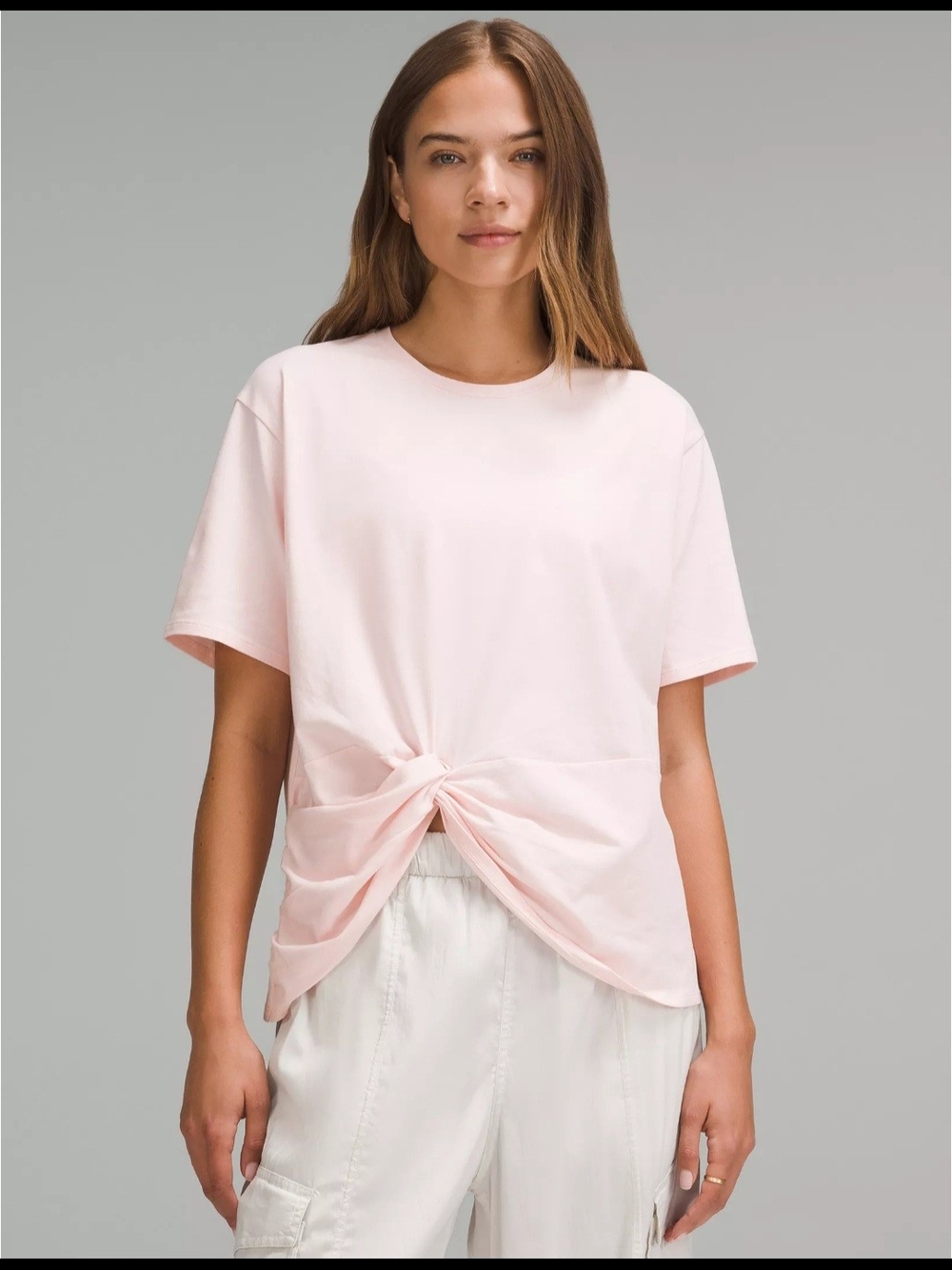 Lululemon Light Pink Twist-Front T-shirt